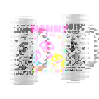 Mommy Of The Birthday Family Shark Birthday Boy Girl Coffee Mug | Mazezy