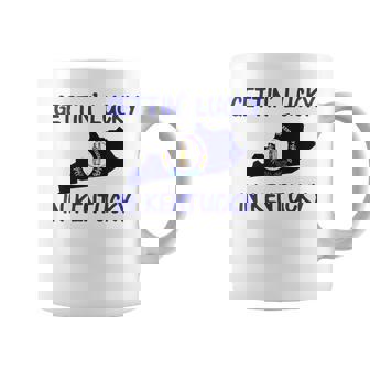 Getting Lucky In Kentucky Exclusive Men Women Kids Graphic Print Coffee Mug - Monsterry