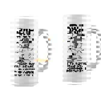 Ghost Halloween Humor Bruh This Is Some Boo Sheet Graphic Print Coffee Mug - Monsterry