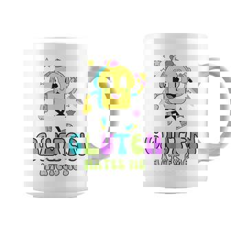 Gluten Hate Me Retrointage Divertido Dibujos Animados Taza de café - Regaloses