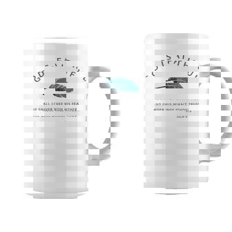 God Is Faithful Psalm 91 KJV Christian Scripture T-Shirt Graphic Print Coffee Mug - Monsterry