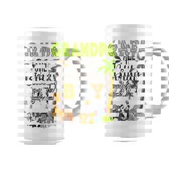 Grandpa Of The Birthday Boy Wild Zoo Theme Safari Party Graphic Print Coffee Mug - Monsterry