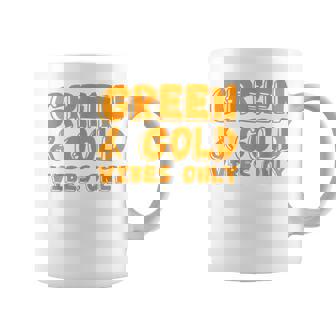 Green And Gold Game Day Groupe Pour Le High School Football Tasse - Cadeauxyz
