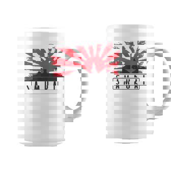 Guerrero Samurai Frente Al Sol Naciente Taza de café - Regaloses