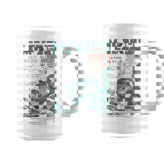 Gulf Of Mexico Golfo De México 1550 Retro Vintage Beach Coffee Mug - Monsterry