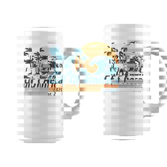Gulf Of Us America Est 2025 Retro Vintage Beach Coffee Mug | Mazezy