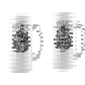 Gympanse Gym Mono Chimpancé Fitness Coach Gym Parte Trasera Taza de café - Regaloses