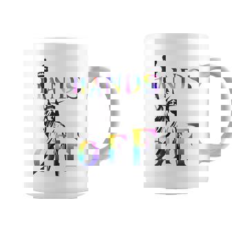Hands Off Resistance Rainbow Statue Of Liberty Protest Coffee Mug - Monsterry