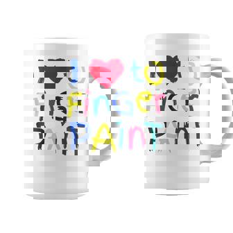 I Heart Love To Finger Paint I'm Paint Cute Couple Coffee Mug - Thegiftio UK