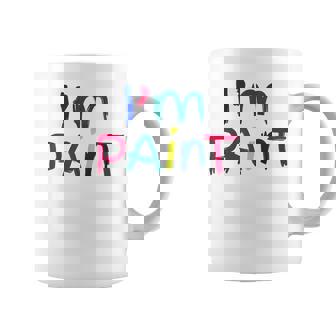 I Heart Love To Finger Paint I'm Paint Cute Couple Valentine Coffee Mug | Mazezy