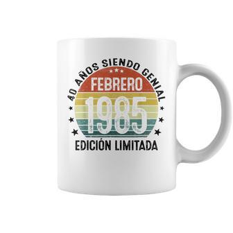 Hecho En 1985 40 Cumpleaños Hombre Febrero 1985 40 Años Taza de café - Regaloses