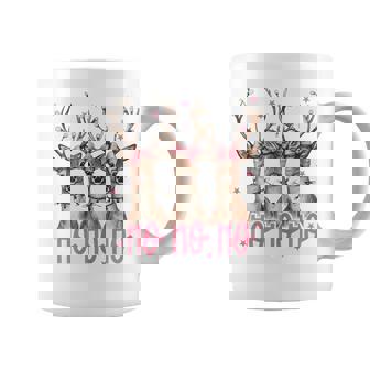 Ho Ho Ho Deer Reindeer Xmas Family Christmas Women Men Graphic Print Coffee Mug - Monsterry