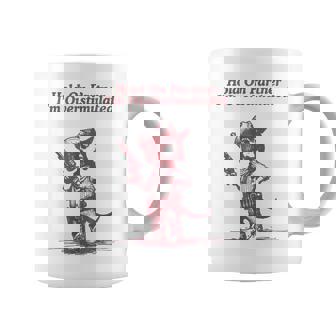 Hold On Partner I'm Overstimulated Cowboy Dachshund Dogs Coffee Mug - Thegiftio UK