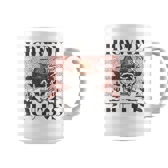 Howdy Putos Western Cowboy Skull Retro Vintage Coffee Mug | Seseable CA