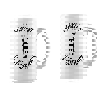 My Human Loves Collectible Thimbles Cat Parent Hobby Lover Tank Top Graphic Print Coffee Mug - Monsterry