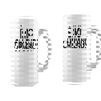 It's My Birthday Italian Language Party Graphic Print Coffee Mug - Monsterry