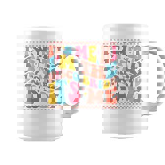 It's Me Hi I'm The Disco Bride Retro Groovy Trendy Taza de café - Regaloses