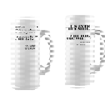 If Its a Symbol To Hell With It Graphic Print Coffee Mug - Monsterry