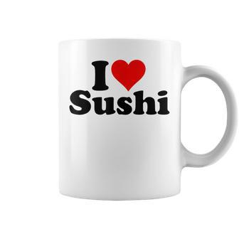 Japanese Food I Love Heart Sushi Tassen - Geschenkecke