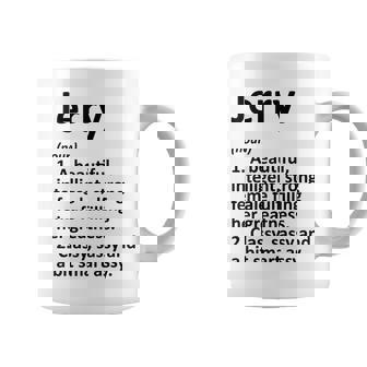JERRY Definition Personalized Name Christmas Graphic Print Coffee Mug - Monsterry