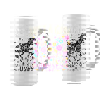 Just A Girl Who Loves Horses Colorful Horse Coffee Mug - Monsterry