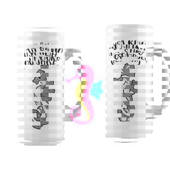 Just a Girl Who Loves Seahorses Seahorse Lover Girl Graphic Print Coffee Mug - Monsterry