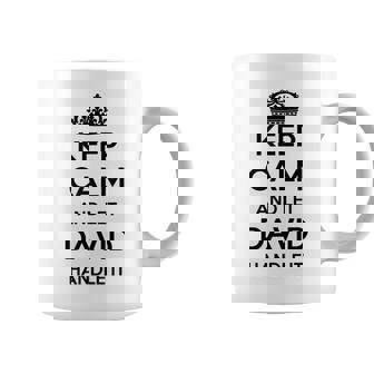 Keep Calm Handle It Nombre Personalizado Divertido David Taza de café - Regaloses