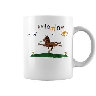 Ketamineintage Colourful Ketamine Horse Blue Tassen - Geschenkecke