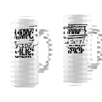 Kids Mommy's Dramatic Sidekick Mom & Daughter Baby Girl Toddler Graphic Print Coffee Mug - Monsterry