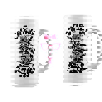Kids Racoon Tee Cool Cute But Feral Teen Girls Toddler Girl Graphic Print Coffee Mug - Monsterry