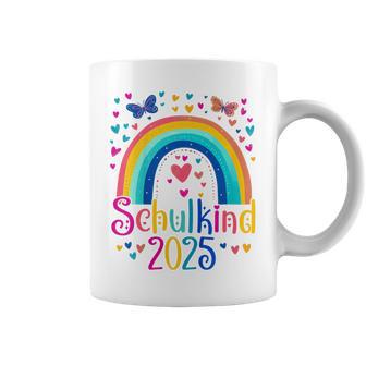 Kinder Schulkind 2025 Regenbogen Mädchen Einschulung 2025 Mädchen Tassen - Geschenkecke