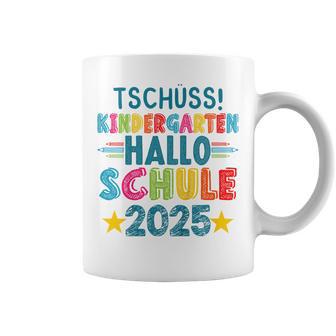 Kinder Tschüss Kindergarten Hallo Schule 2025 Lustig Kita Abgänger Tassen - Geschenkecke