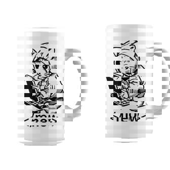 Kitten Developer Meow Code Block Laptop Cat Hacker Divertido Taza de café - Regaloses