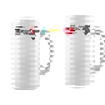 La Console 8 Bits Est La Clé Du Cœur Tasse - Cadeauxyz