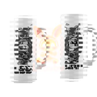 Labubu Conejito Adorable Orejas Grandes Manga Larga Taza de café - Regaloses