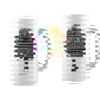 Livres D'art D'arbre Coloré Illustration Livres Graphiques Tasse - Cadeauxyz