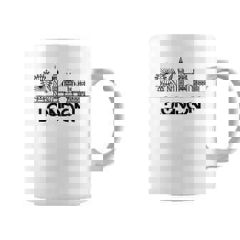 London Souvenir City Skyline British Uk Hombres Es Niños Regalo Taza de café - Regaloses