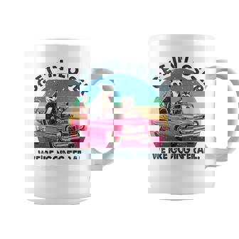 Get In Loser We'Re Going Feral Sassy Opossum Raccoon Graphic Print Coffee Mug - Monsterry