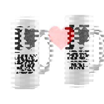 I Love House Musicintage Taza de café - Regaloses