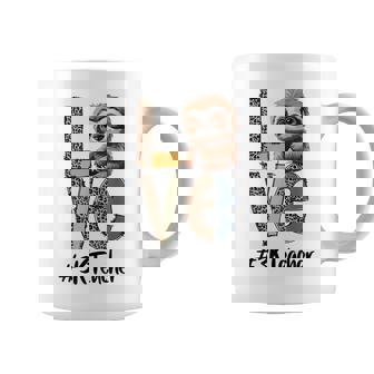 Love Sloth 3K Teacher Teacher Back To School Squad Graphic Print Coffee Mug - Monsterry