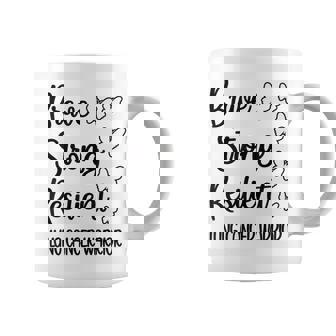 Lung Cancer Warrior Ribbon Lung Cancer Fighter Graphic Print Coffee Mug - Monsterry