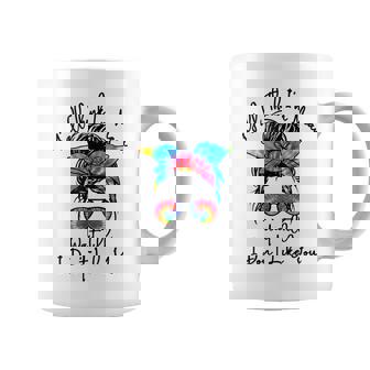 Messy Bun Y'All Think I'm Mean Wait Till I Don't Like You Graphic Print Coffee Mug - Monsterry