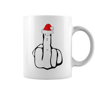 Middle Finger Jolly As Fuck Adult Joke Offensive Christmas Tassen - Geschenkecke