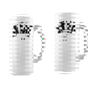 Milán Bandera Italiana Recuerdo Italiaiaje Ciudad Milano Taza de café - Regaloses