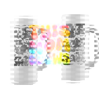 This Mom Glows Happy Tie Dye Colors 80'S Coffee Mug | Seseable CA