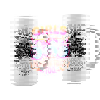 Monster Truck Girls Like Monster Trucks Too Coffee Mug | Mazezy