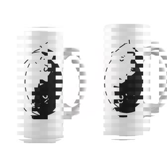Motif Chat Yin Et Yang Symbole D'équilibre De Paix Tasse - Cadeauxyz