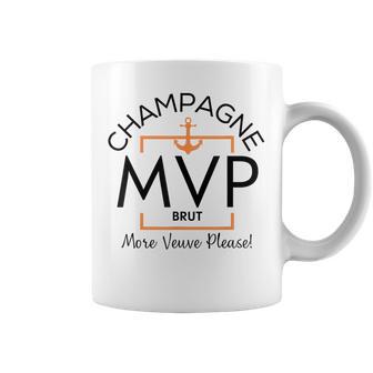 MVP More Veuve Please Veuve Party Champagne Label Inspired Graphic Print Coffee Mug - Monsterry