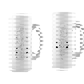 Mystical Symbol Rose Sun Water Moon Phase Horoscope Premium Graphic Print Coffee Mug - Monsterry
