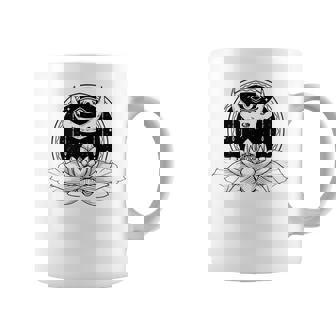 Mystical Symbol Third Eye Lotus Sacred Crescent Moon Premium Graphic Print Coffee Mug - Monsterry